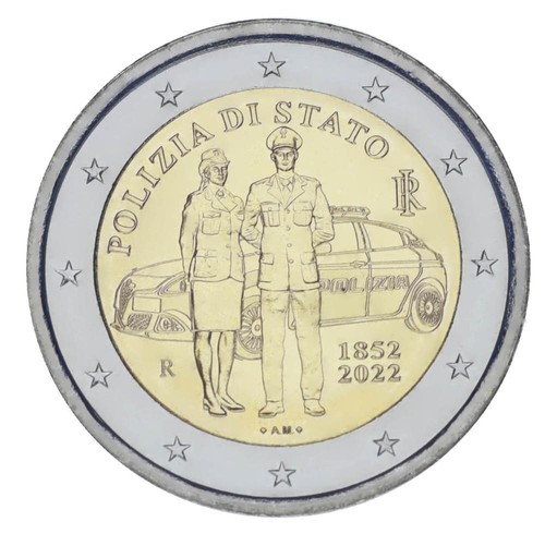 Italy euro 2022 bimetal unc - 2,